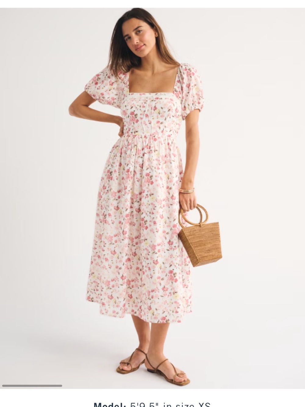 Abercrombie & Fitch Floral Midi Dress